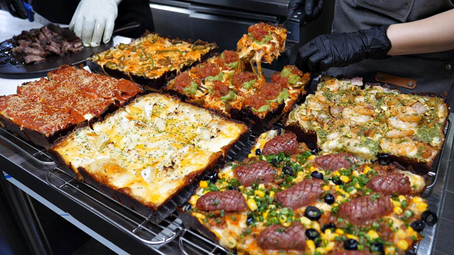 Amazing detroit pizza master / Korean street food